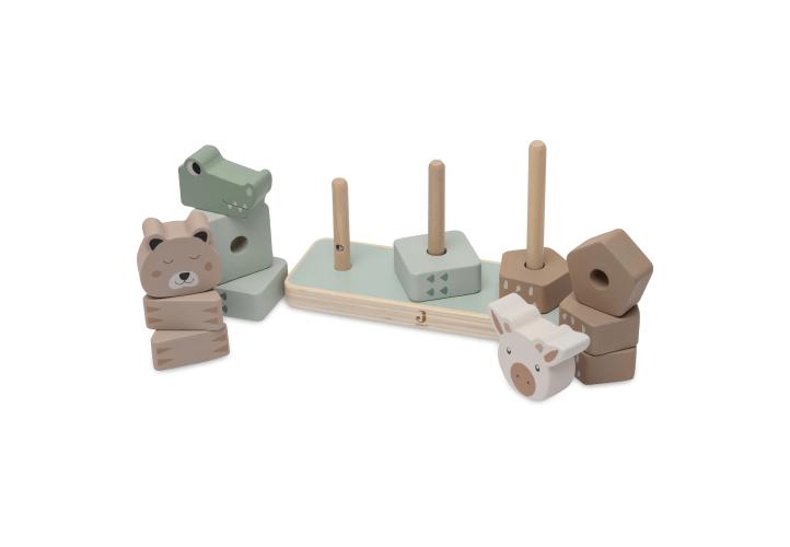 Jollein - Holz-Stapelturm - Jungle Jambo